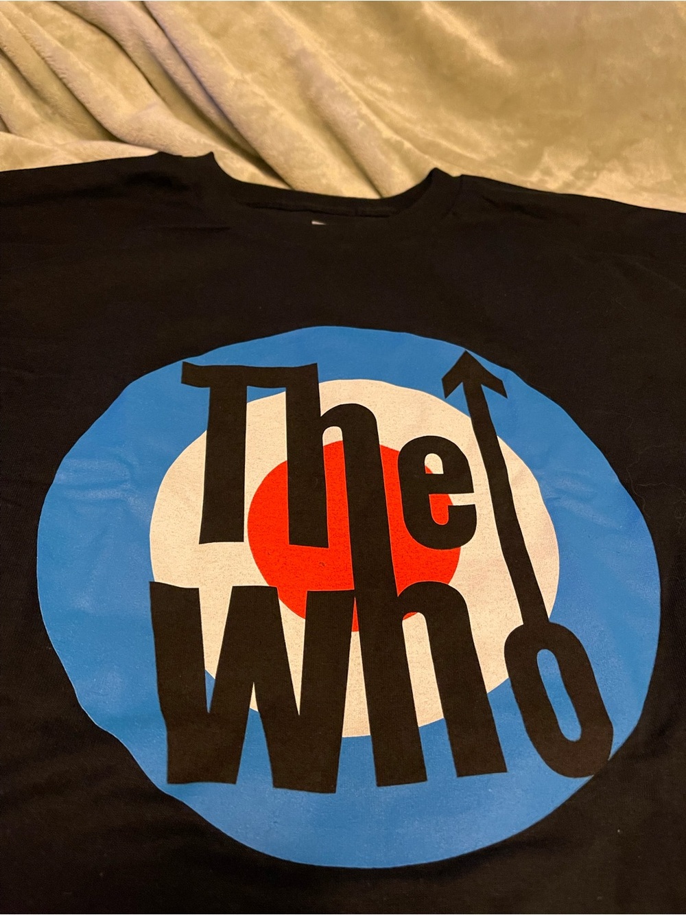 The Who Logo Graphic Tee - Black with Blue, White & Red Target